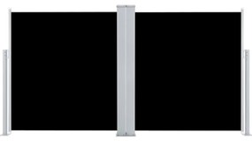 Toldo lateral retrátil 120x600 cm preto