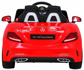 Carro elétrico para Crianças 12V Mercedes BENZ SLC300 Rodas de EVA, Assento de couro Vermelho