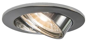 Foco embutido inteligente aço inclinável incluindo Wifi GU10 - Edu