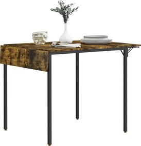 Mesa de jantar com 2 abas, estilo industrial CADEIRAS NÃO INCLUÍDAS), extensível, mesa com abas para 2 a 4 pessoas (CADEIRAS NÃO INCLUÍDAS)