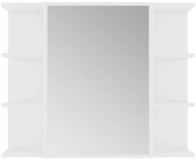 3 pcs conjunto de móveis de casa de banho contraplacado branco