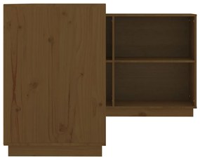 Secretária 110x50x75 cm pinho maciço castanho-mel