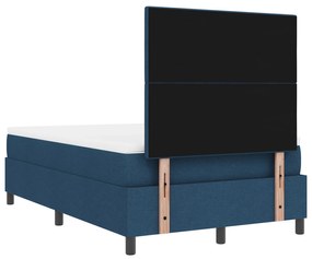 Cama Box Spring com Colchão Azul 120x200 cm Tecido