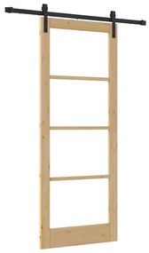 Porta Deslizante vidaXL com Conjunto de Hardware 'ORKDAL'83x211 cm