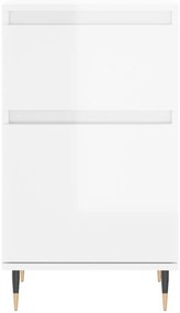Aparadores 2 pcs 40x35x70 cm deriv. de madeira branco brilhante