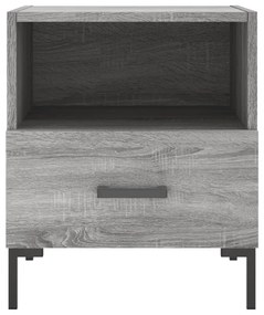 Mesas de cabeceira 2 pcs derivados de madeira sonoma cinza
