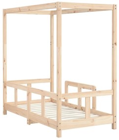Estrutura de cama infantil 70x140 cm pinho maciço