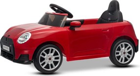 Carro elétrico para crianças 12V Mini Cooper MP3 Player com Controlo remoto, bateria de Lítio Licença Original Vermelho
