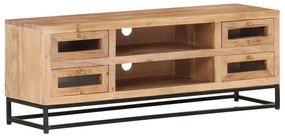 Móvel de TV 110x30x40 cm madeira de acácia maciça