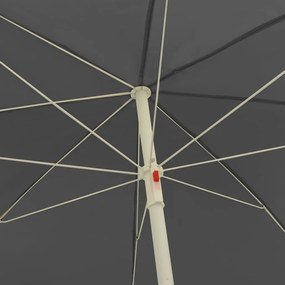 Guarda-sol de praia 240 cm antracite