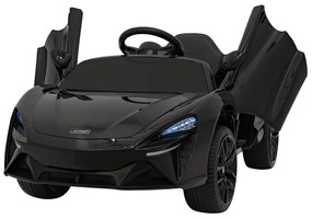 Carro elétrico para Crianças 12V 4x4 Mclaren Artura Rodas de EVA, Assento de couro Preto