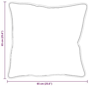 Travesseiros 2 pcs Branco 65 x 65 cm 85gsm 100% poliéster