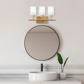 Candeeiro de Parede Yensuk – Dourado – 46 x 15 x 28 cm