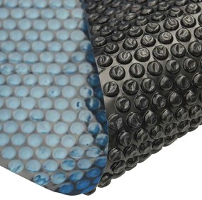 Película para piscina PE solar flutuante 500x300cm preto e azul