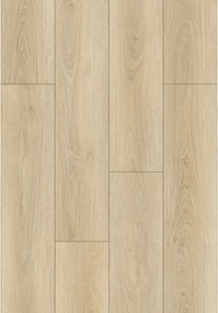 Mexen Kinston painéis vinílicos 1240 x 182 mm SPC 6,5 mm, contrapiso IXPE 1,5 mm, 4 V-Fuga, Carvalho