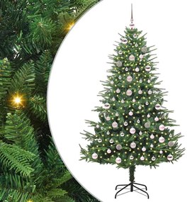 vidaXL Árvore de Natal Artificial Pré-iluminada com Conjunto de Bolas