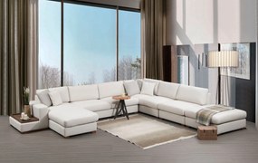 Sofá de Canto Loop - Branco - 374 x 428 x 85 cm