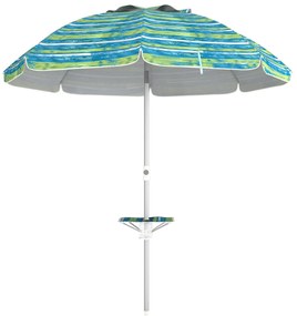 Chapéu de Sol de Praia Ø190x215 cm Chapéu de Sol para Terraço com Incl