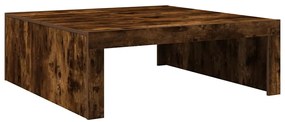 Mesa de centro 100x100x35 cm derivados madeira carvalho fumado