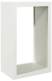 Suporte para lenha 60x40x100 cm aço branco