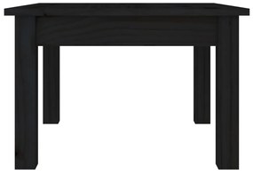 Mesa de centro 45x45x30 cm pinho maciço preto