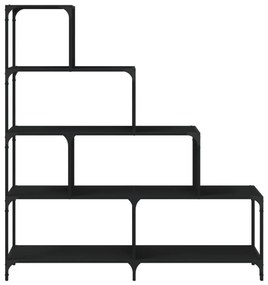 Estante c/ 4 degraus 139x33,5x149 cm derivados madeira preto