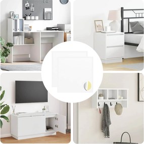 vidaXL Adesivo 2 pcs Branco Ø 20 x 0,5 mm Papel