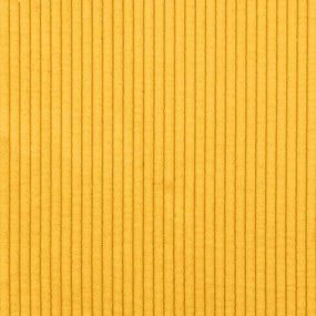 Poltrona com apoio de braços 54cm tecido corduroy amarelo-claro