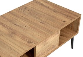 Mesa de Centro Bukle – Pinho Atlântico Preto – 90x40x50 cm