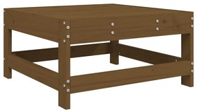7 pcs conjunto lounge jardim madeira pinho maciça castanho-mel