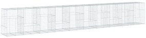Cesto gabião com cobertura 1000x100x150 cm ferro galvanizado