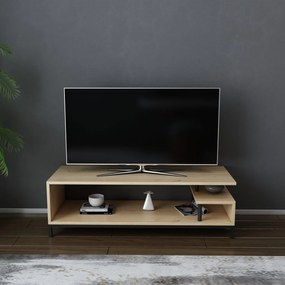 Móvel TV Reilly – Preto Carvalho – 120 cm x 44,6 cm x 37,6 cm