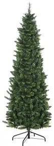 Árvore de Natal Artificial 180 cm Árvore de Natal com 648 Ramos Fácil de Montar e Base Desmontável de Aço Ø70x180 cm Verde