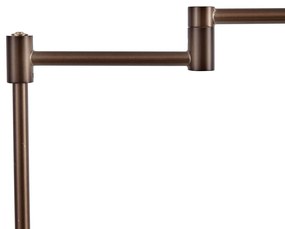 Candeeiro de pé de design bronze escuro incluindo LED com dimmer de toque - Notia Moderno