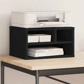 vidaXL Suporte de impressora 40x32x22,5 cm derivados madeira preto