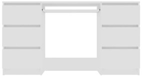 Secretária 140x50x77 cm contraplacado branco