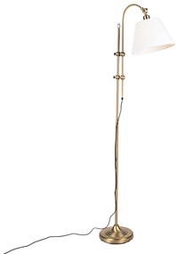 LED Candeeiro de pé clássico inteligente bronze com branco incl. Wifi A60 - Ashley Clássico / Antigo