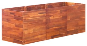 vidaXL Canteiro elevado de jardim 150x50x50 cm madeira de acácia