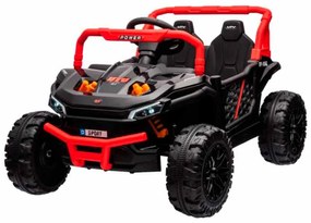 Buggy elétrico para crianças UTV Small 12V Tração traseira, Bateria de 12V, Rodas de plástico, Controlo remoto 2,4 GHz, Leitor de MP3 com entrada USB/