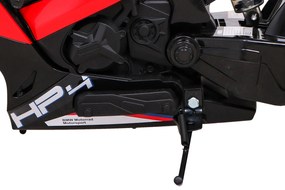 Mota elétrica para Crianças 12V, Rodas	Espuma EVA, assento couro ecológico Vermelha