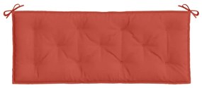 Almofadão banco de jardim 120x50x7 cm mesclado tecido vermelho