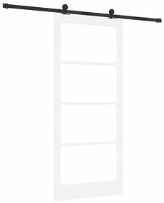 porta deslizante vidaXL com ferragens 'ORKDAL'Branca 93x211 cm