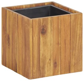 vidaXL Vaso/floreira de jardim 24,5x24,5x25 cm acácia maciça