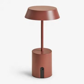 Lâmpada De Mesa Led Sem Fios Para Exterior Uliana Terracota - Sklum