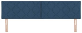 Cabeceira LED vidaXL Design Blocos de Diamantes Azul 180 cm Tecido