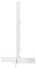 Árvore Natal decorativa 80 cm madeira de pinho maciça branco