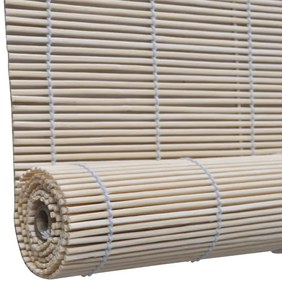 Estores de rolo em bambu natural 2 pcs 120x160 cm