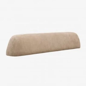 Respaldo De 180 Cm Para Sofá Modular Estofado Giorgia Chenille Castanho Areia Claro - Sklum