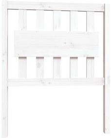 Estrutura de cama pequena solteiro 75x190cm pinho maciço branco