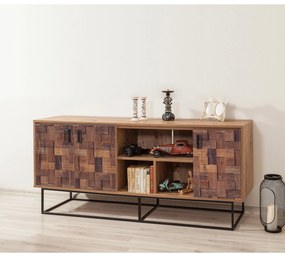 Console Quantum – Atlantic Pine Black – 180x80x40 cm